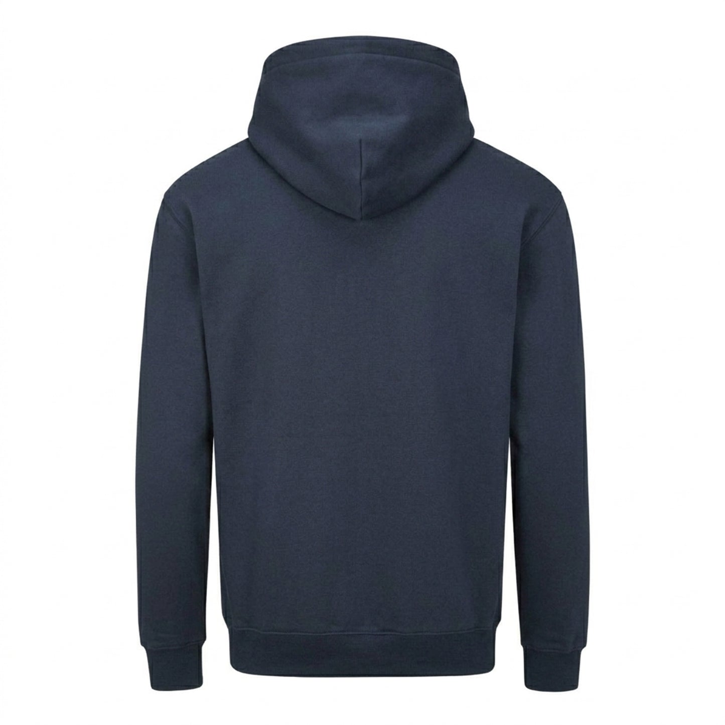 Navy - Back - Mantis Unisex Adult Essential Organic Drawstring Hoodie