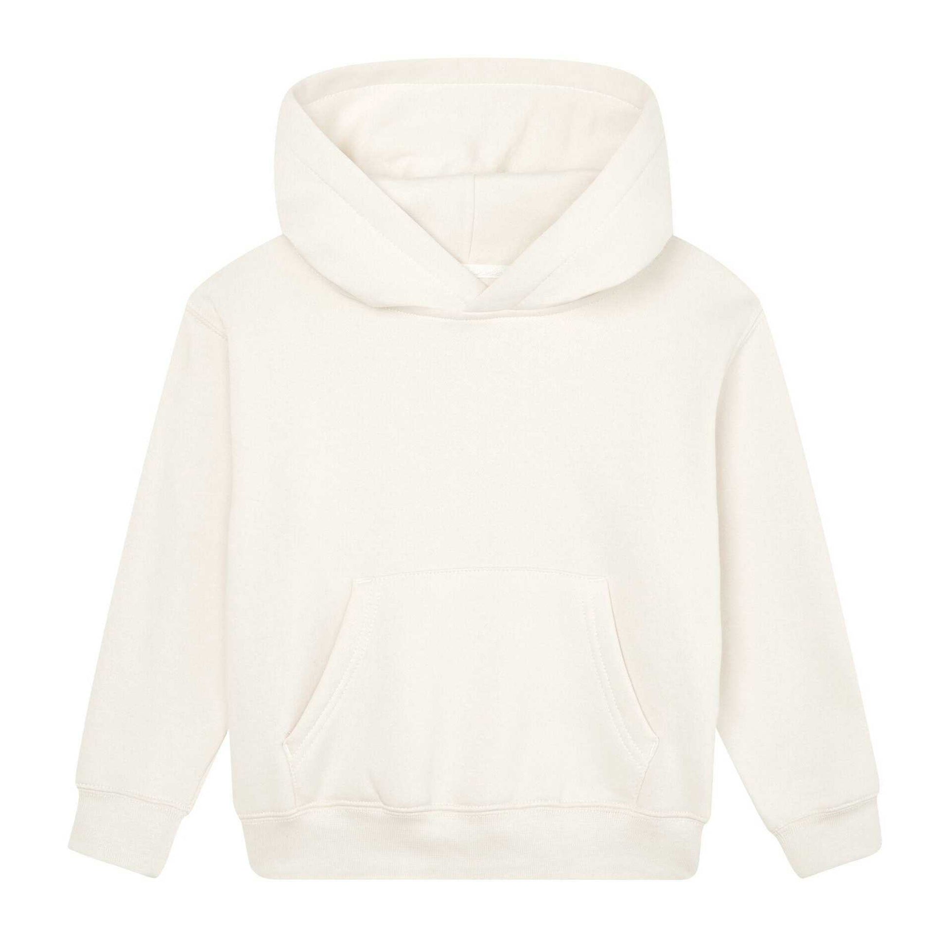 Natural - Front - Mantis Childrens-Kids Essential Organic Hoodie