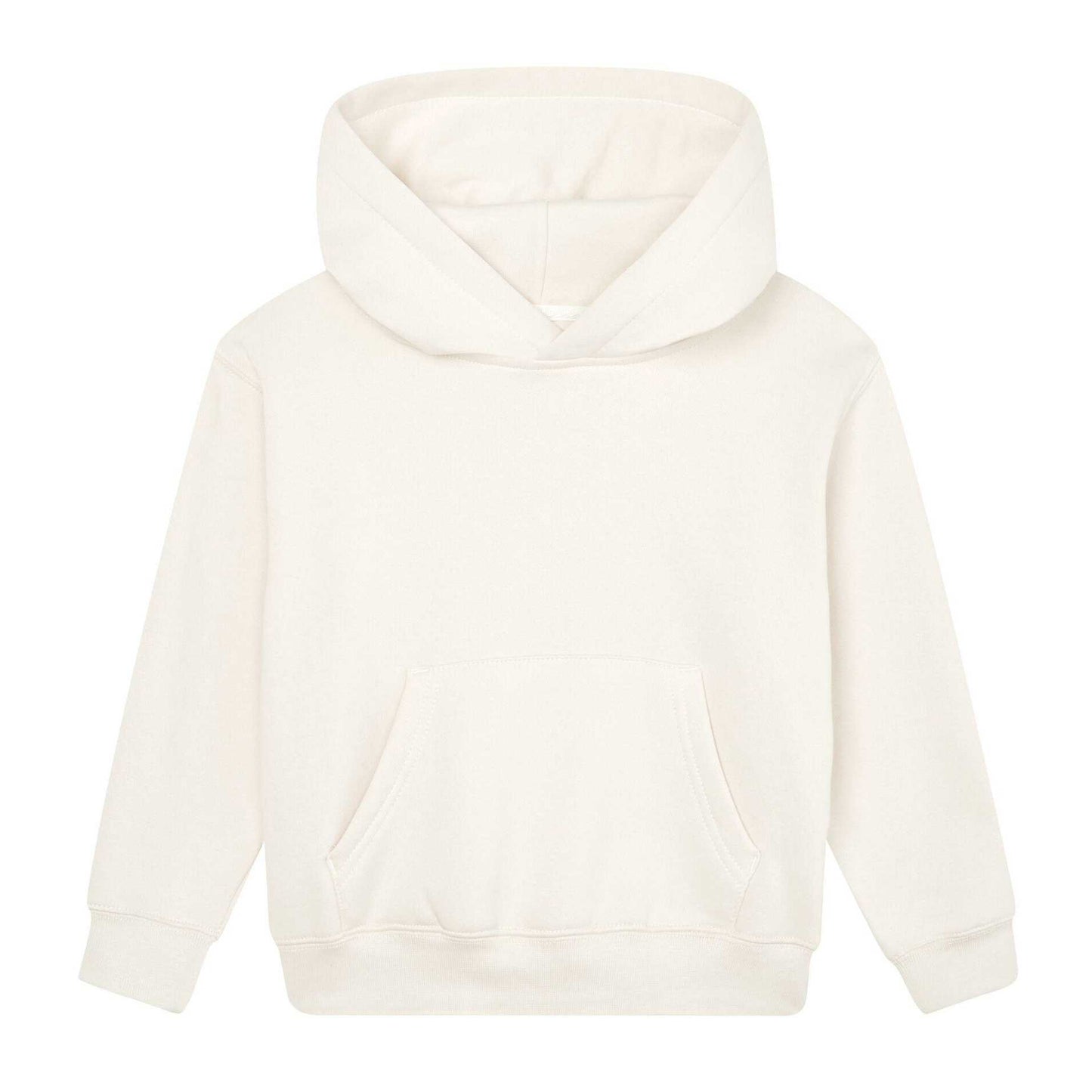 Natural - Front - Mantis Childrens-Kids Essential Organic Hoodie