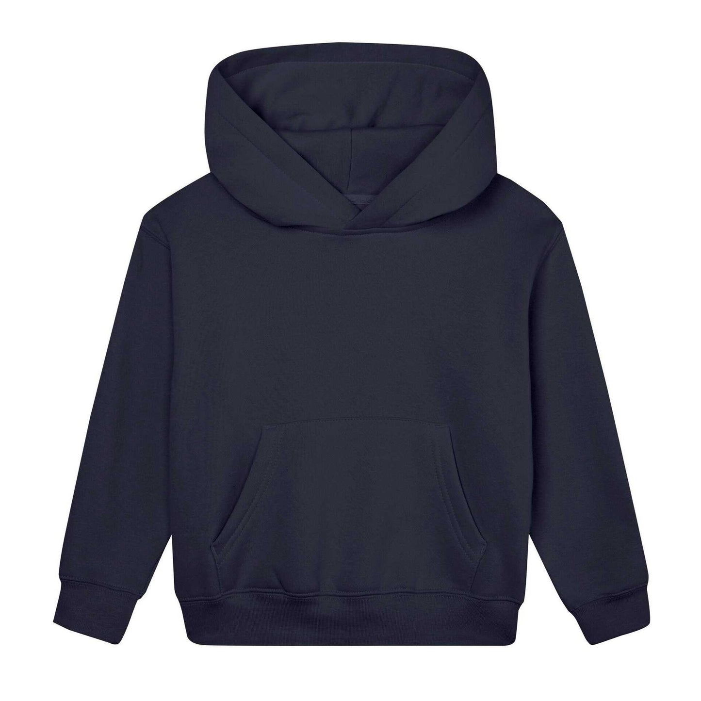 Navy - Front - Mantis Childrens-Kids Essential Organic Hoodie