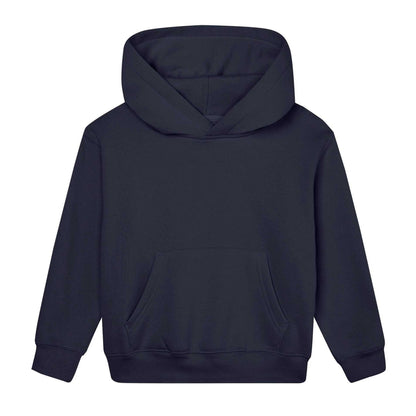 Navy - Front - Mantis Childrens-Kids Essential Organic Hoodie
