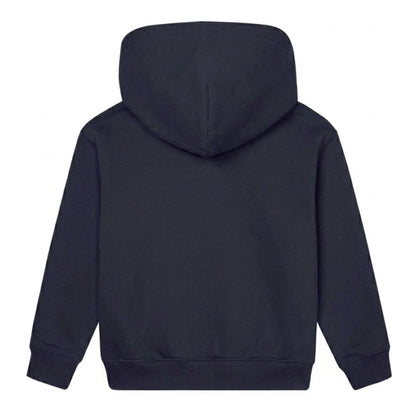 Navy - Back - Mantis Childrens-Kids Essential Organic Hoodie