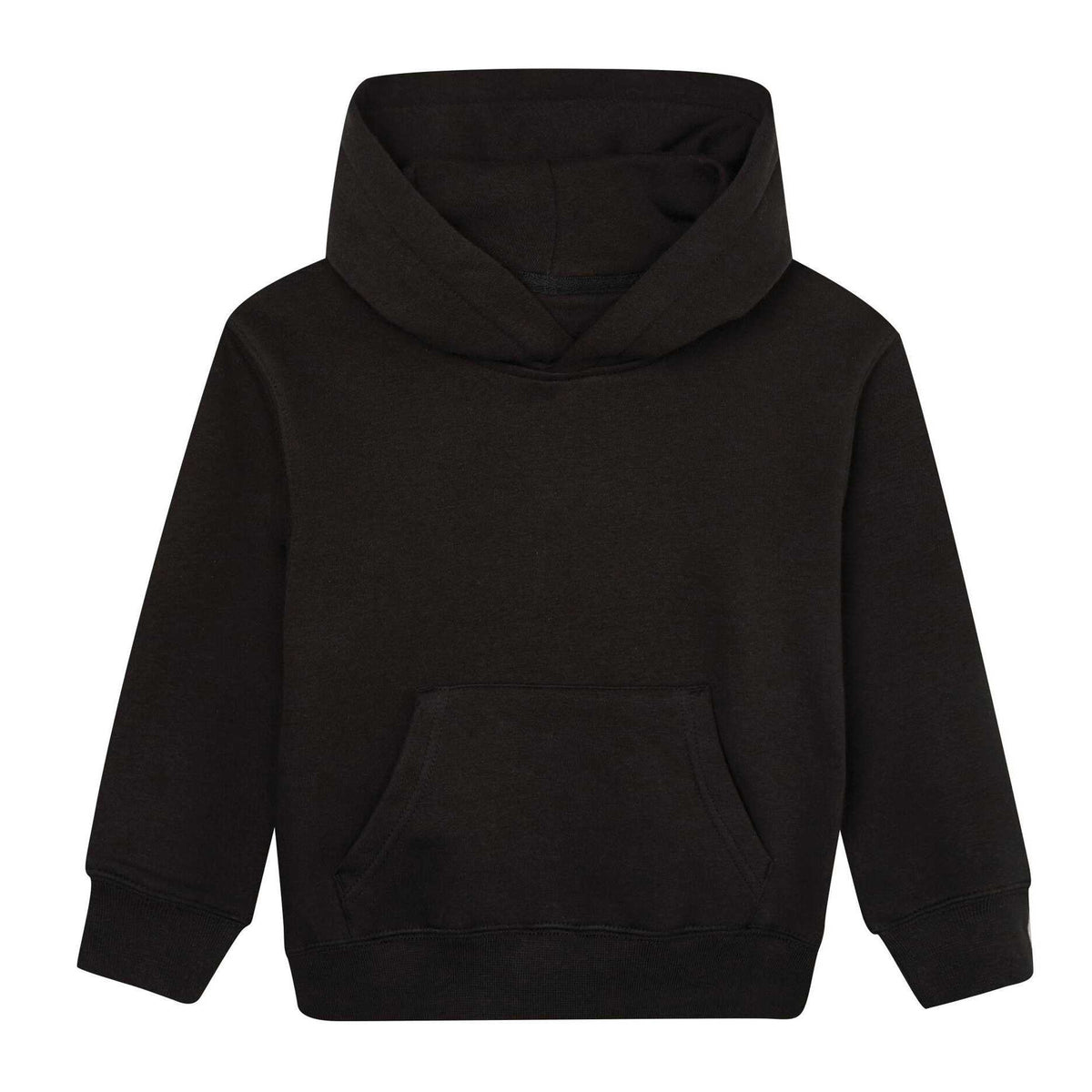 Black - Front - Mantis Childrens-Kids Essential Organic Hoodie