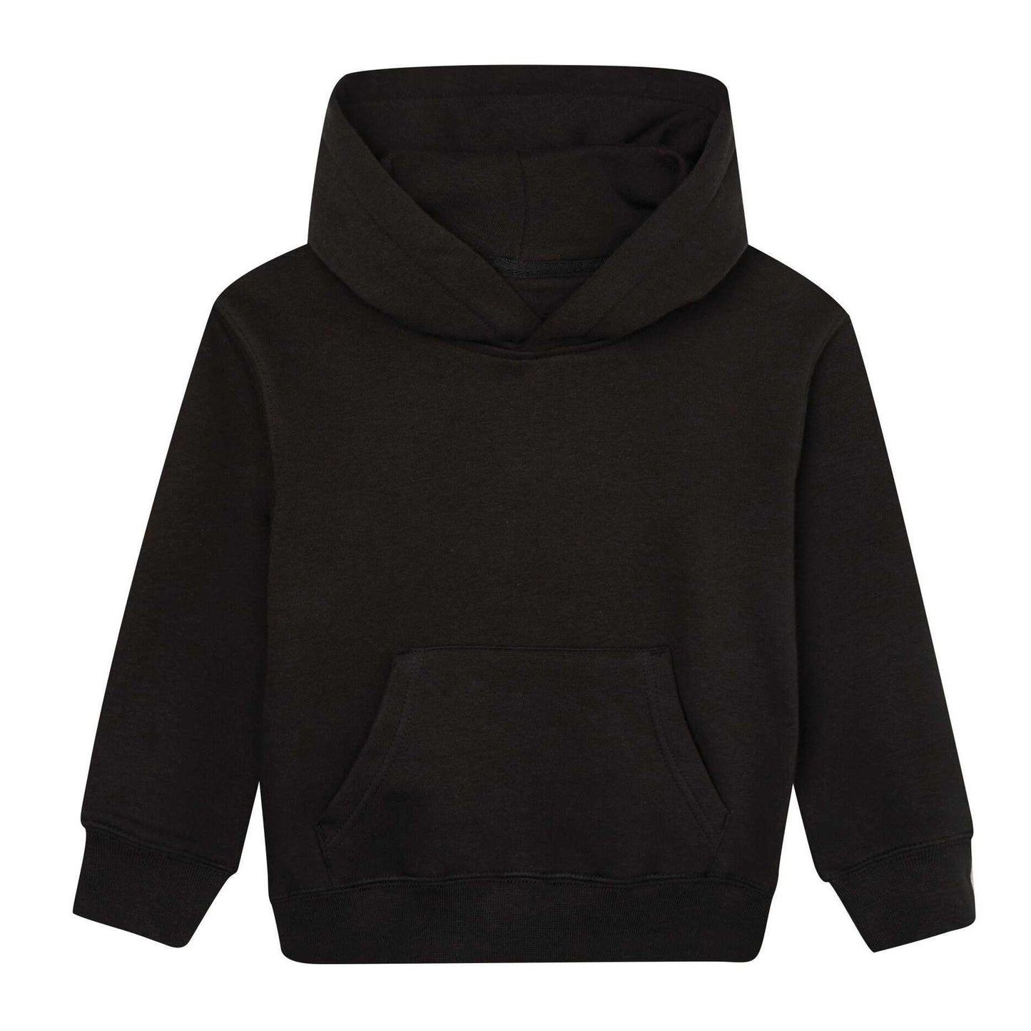 Black - Front - Mantis Childrens-Kids Essential Organic Hoodie