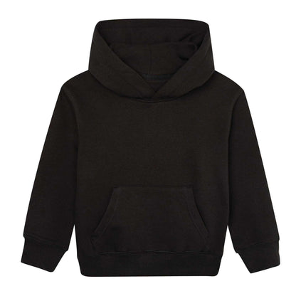 Black - Front - Mantis Childrens-Kids Essential Organic Hoodie