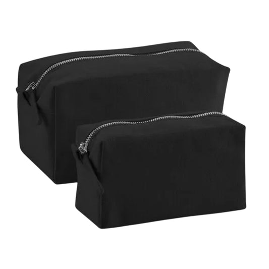 Black - Front - Westford Mill Canvas Accessory Bag