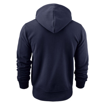 Navy - Lifestyle - James Harvest Mens Full Zip Hoodie