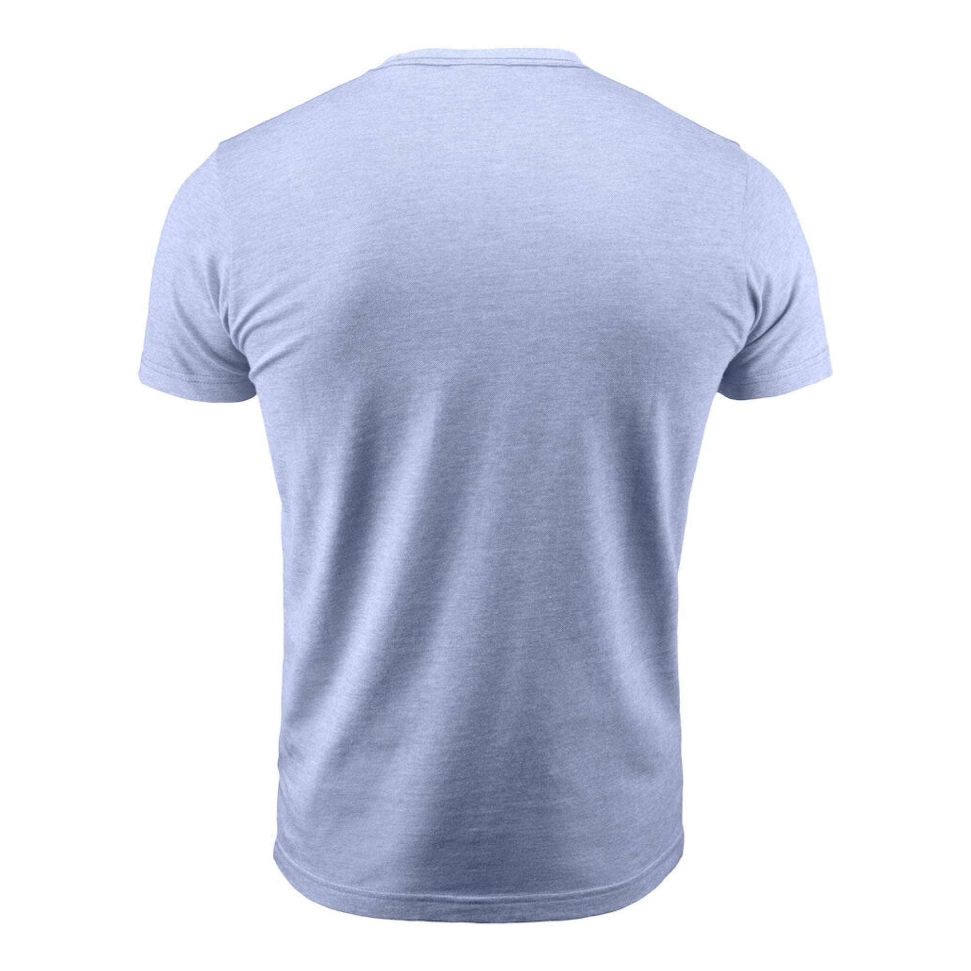 Light Blue Washed Melange - Pack Shot - James Harvest Mens T-Shirt