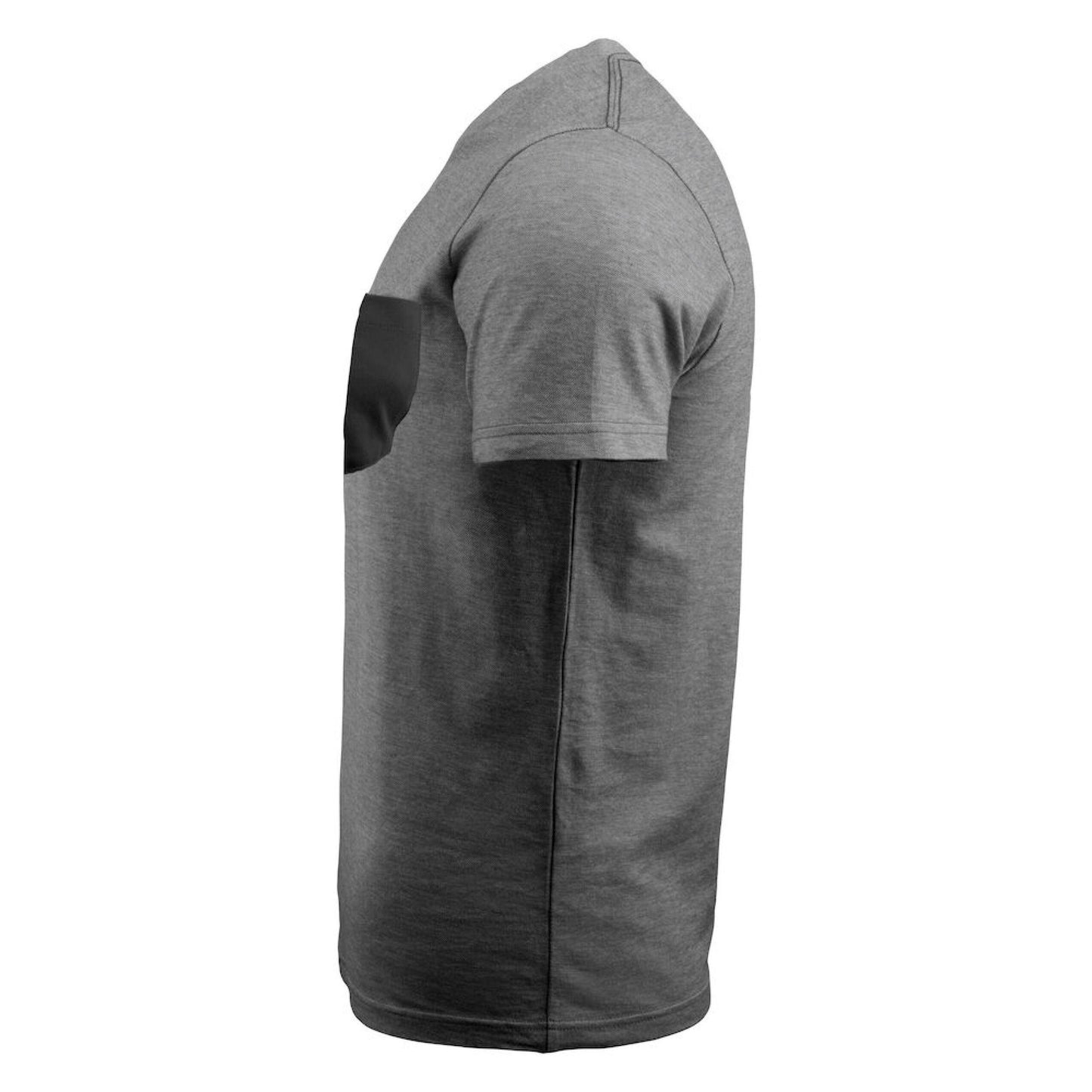 Black Melange - Side - James Harvest Mens T-Shirt