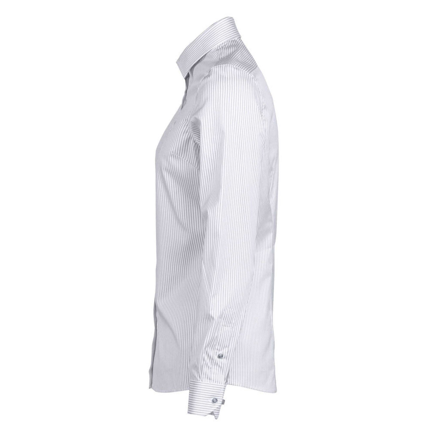 Grey - Side - James Harvest Womens-Ladies Reno Shirt