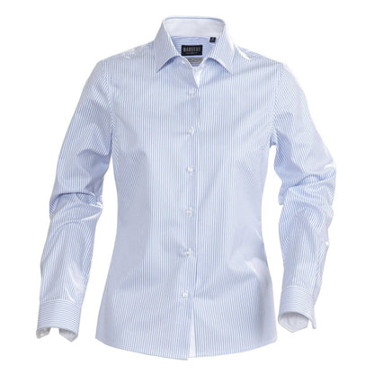 Light Blue - Front - James Harvest Womens-Ladies Reno Shirt