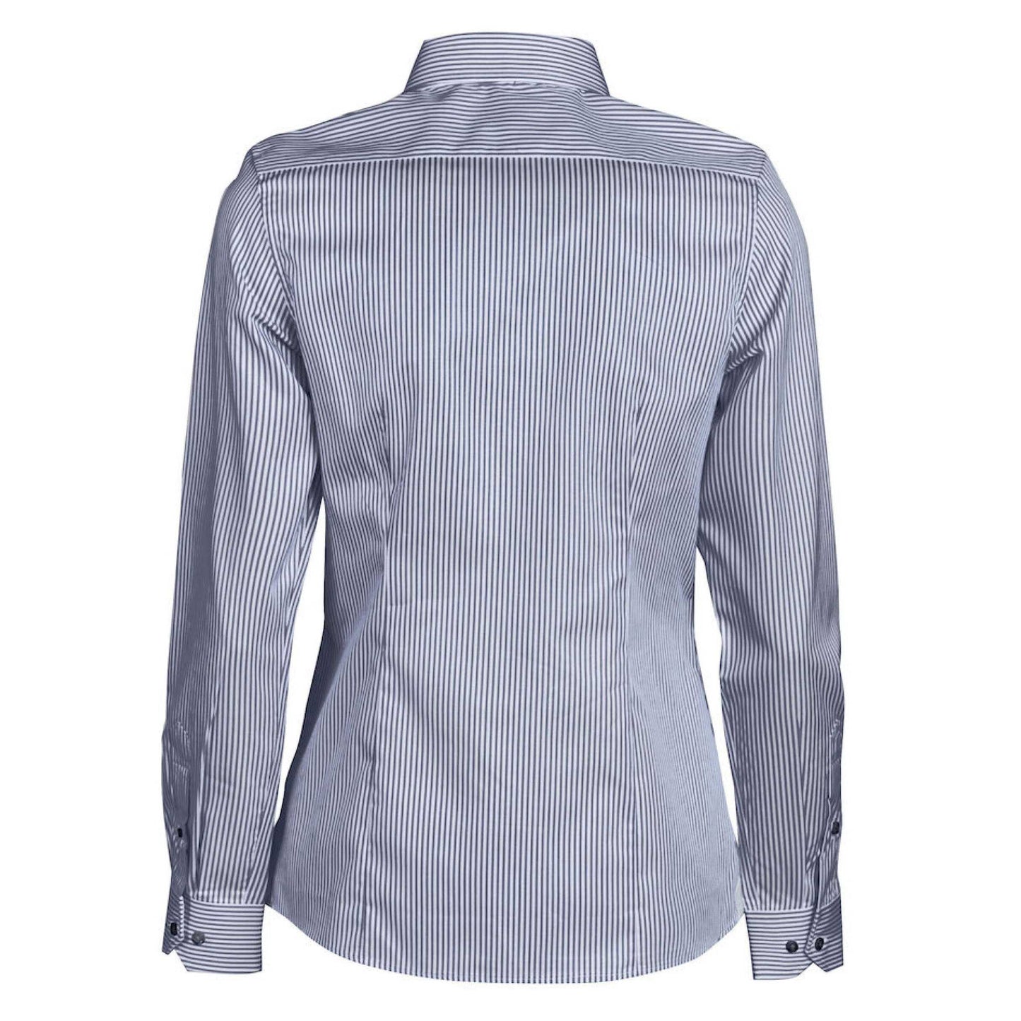 Navy - Back - James Harvest Womens-Ladies Reno Shirt