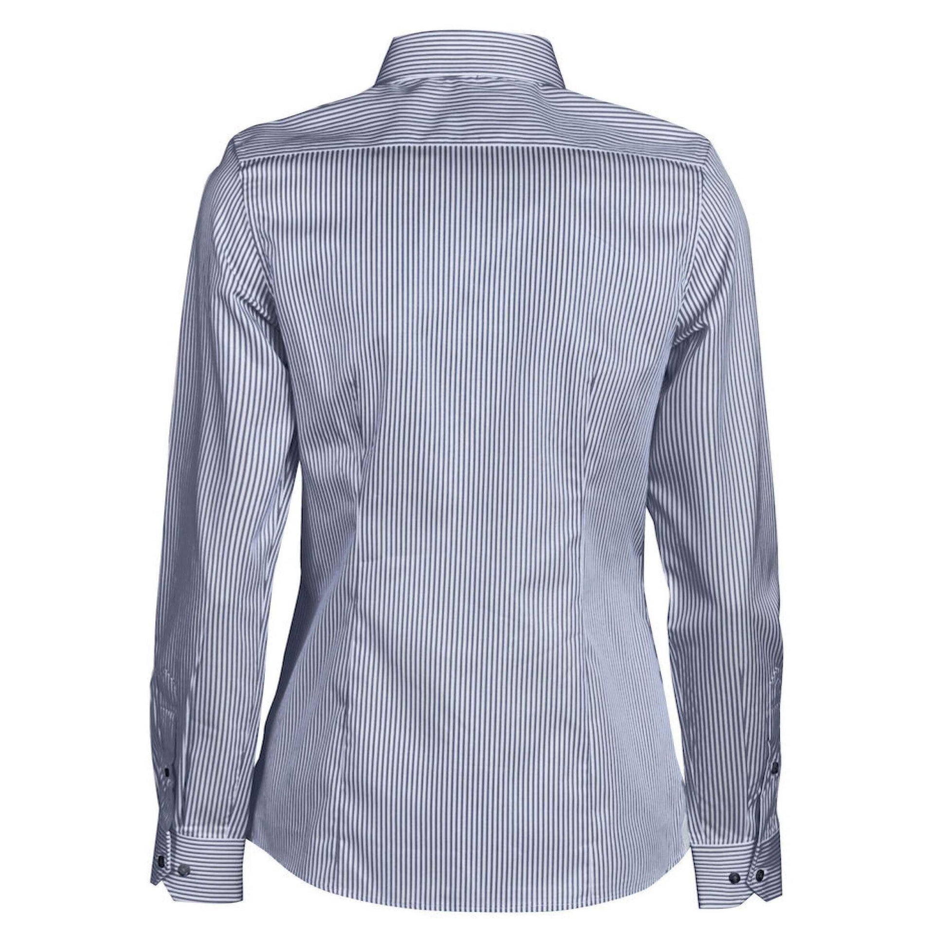 Navy - Back - James Harvest Womens-Ladies Reno Shirt