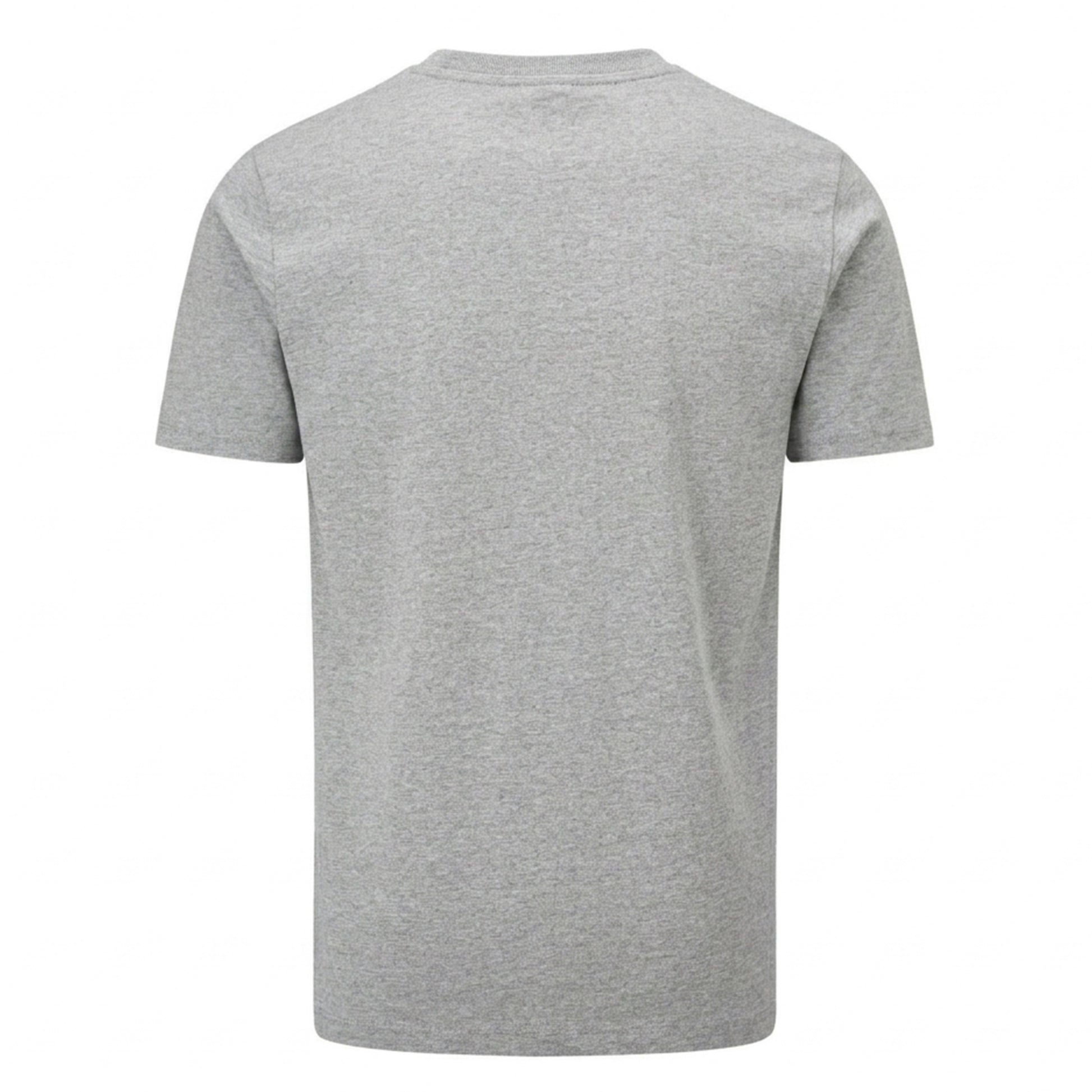 Heather Grey Melange - Back - Mantis Unisex Adult Essential Organic Cotton T-Shirt