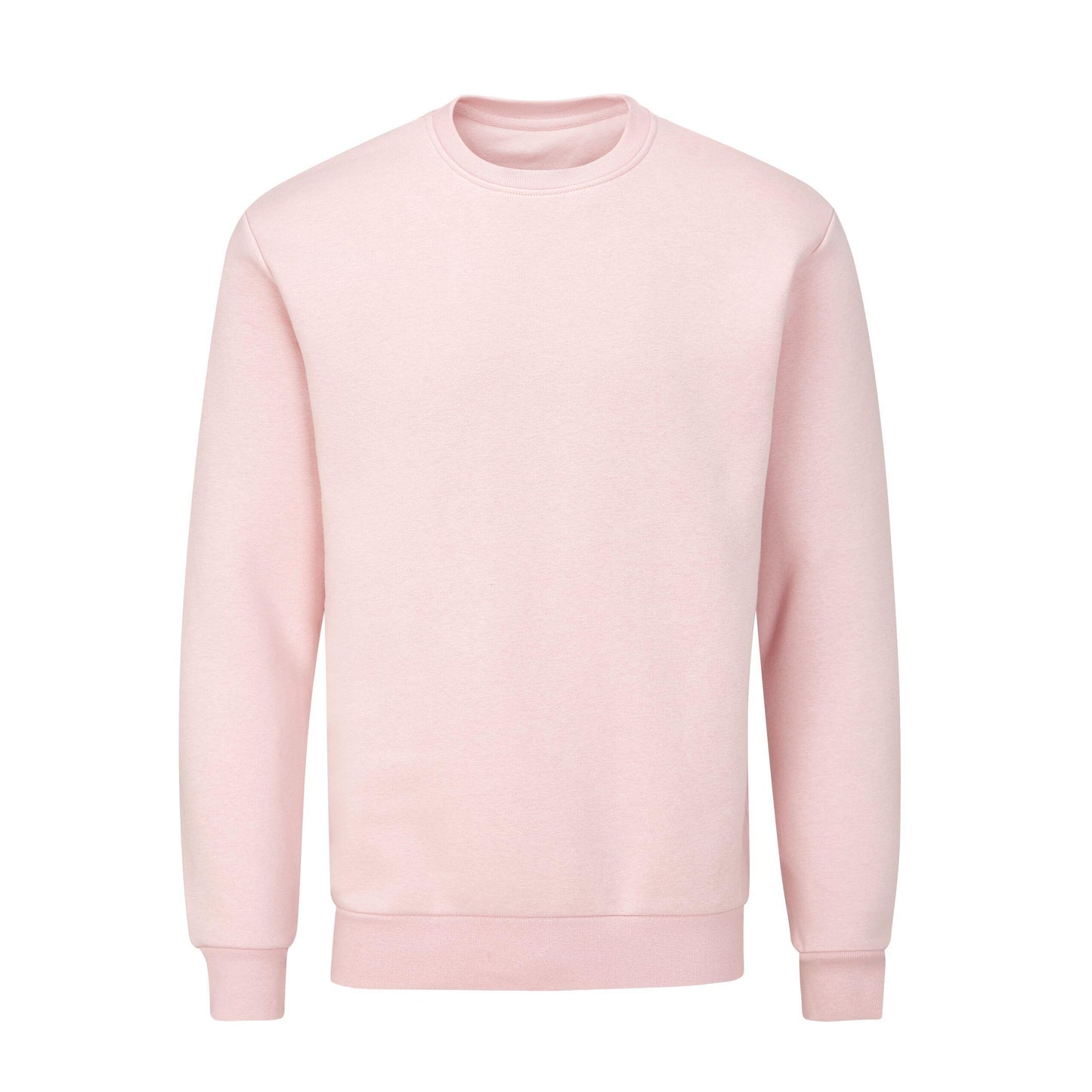 Soft Pink - Back - Mantis Unisex Adult Essential Organic Sweatshirt