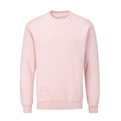 Soft Pink - Back - Mantis Unisex Adult Essential Organic Sweatshirt
