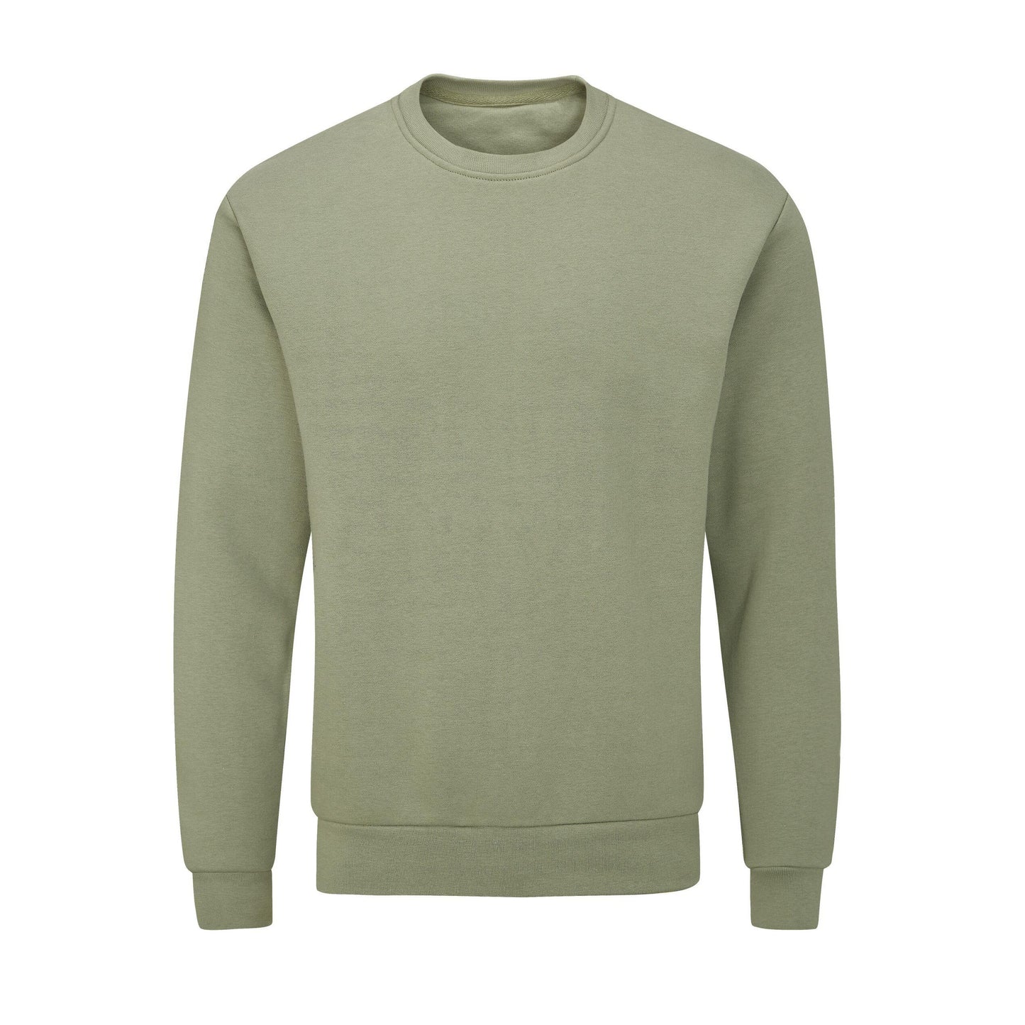 Soft Olive - Back - Mantis Unisex Adult Essential Organic Sweatshirt