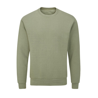 Soft Olive - Back - Mantis Unisex Adult Essential Organic Sweatshirt