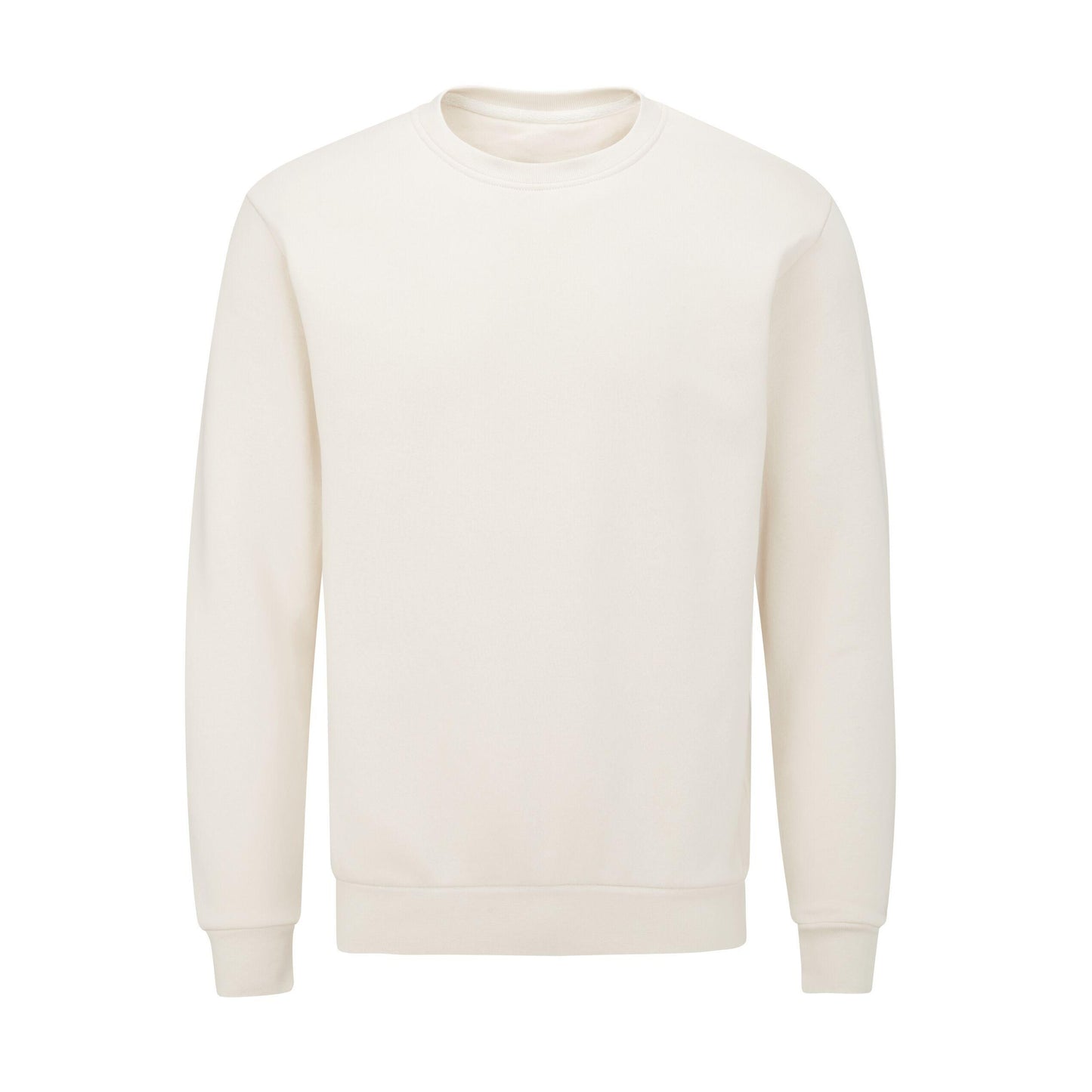 Natural - Back - Mantis Unisex Adult Essential Organic Sweatshirt