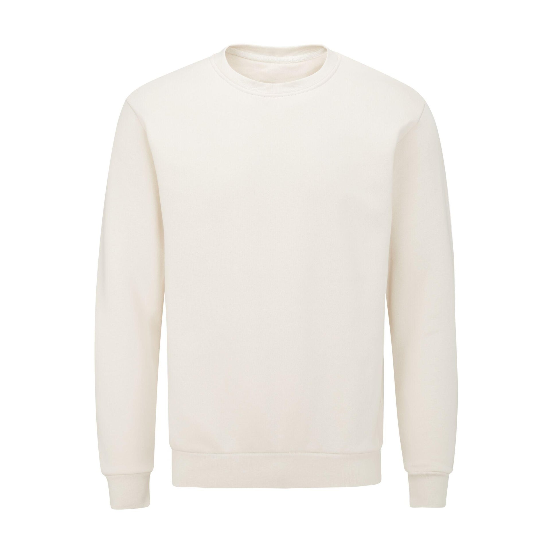 Natural - Back - Mantis Unisex Adult Essential Organic Sweatshirt