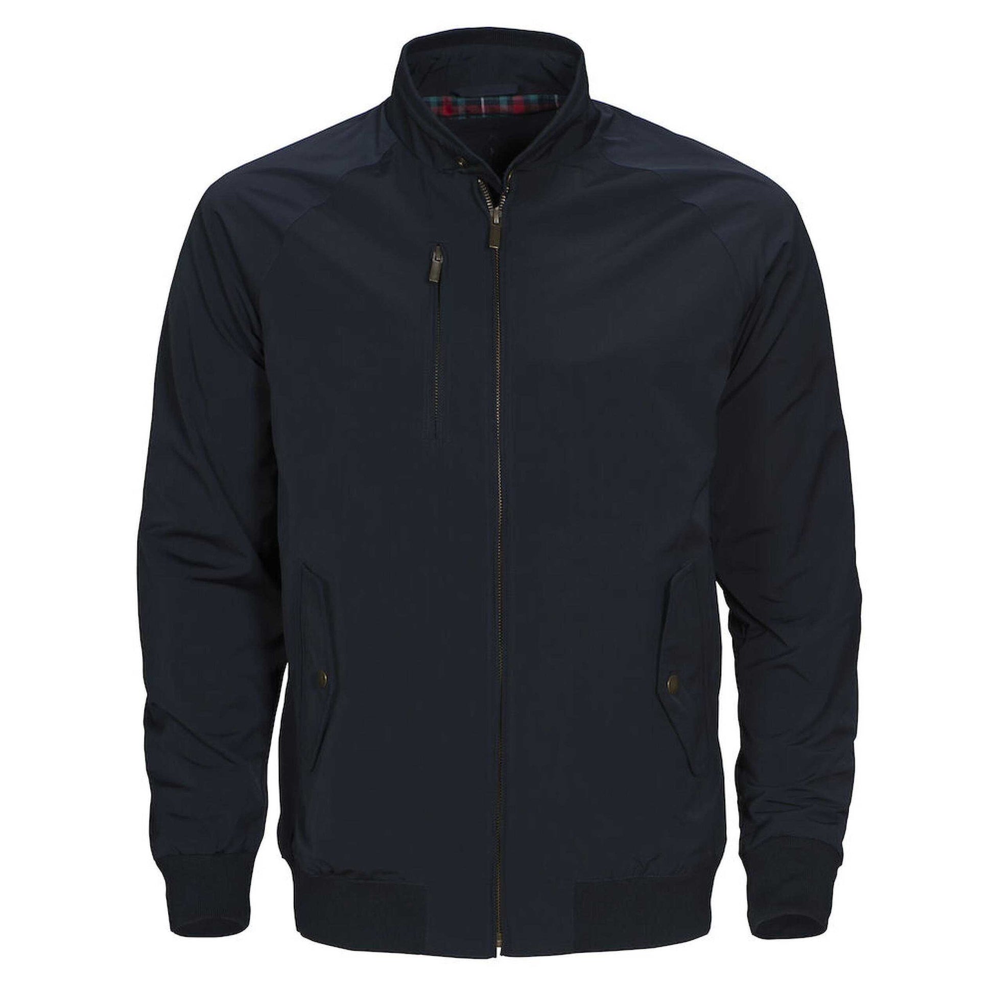 Navy - Front - James Harvest Unisex Adult Harrington Jacket