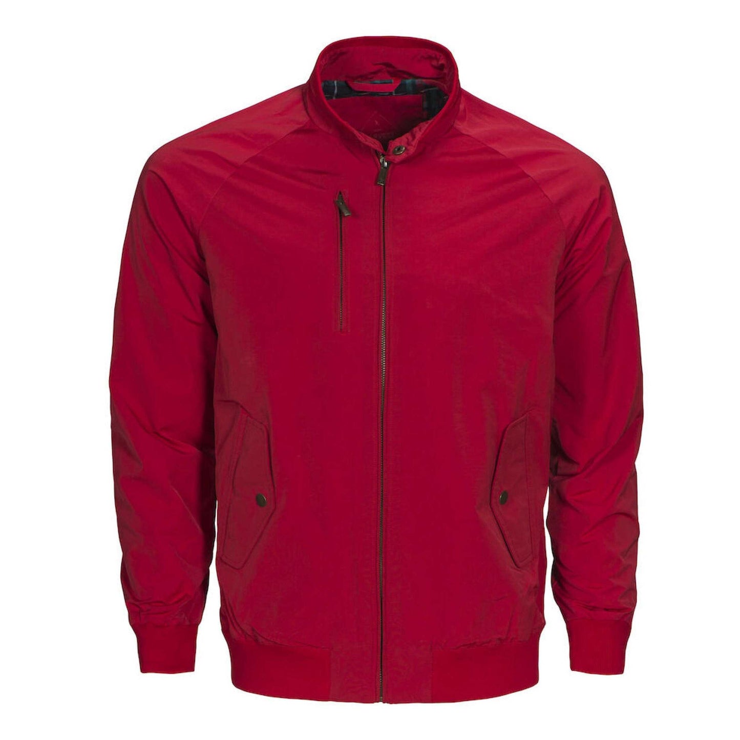 Red - Front - James Harvest Unisex Adult Harrington Jacket