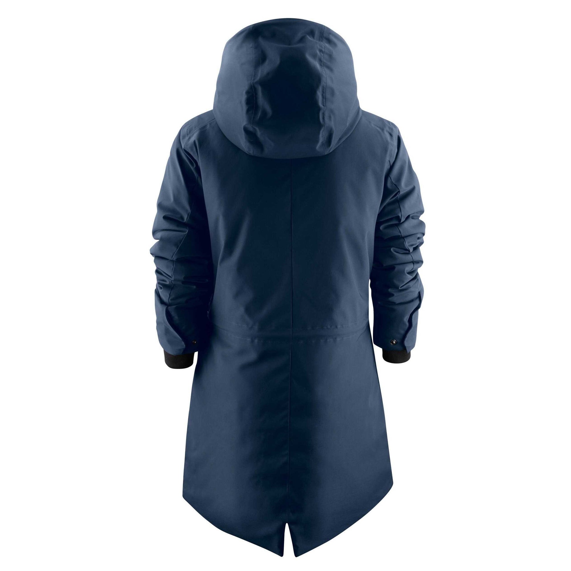 Navy - Back - James Harvest Womens-Ladies Brinkley Parka
