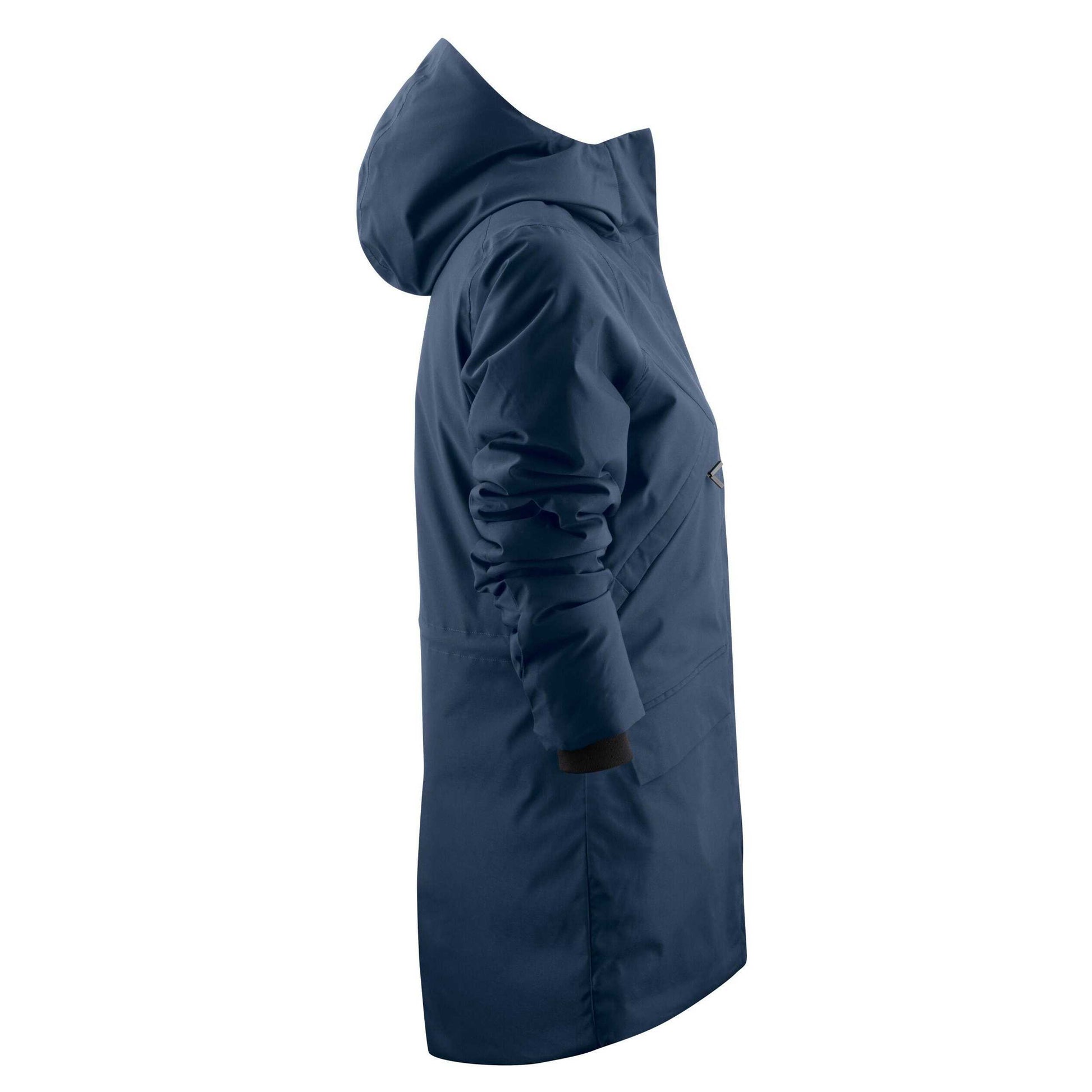 Navy - Side - James Harvest Womens-Ladies Brinkley Parka