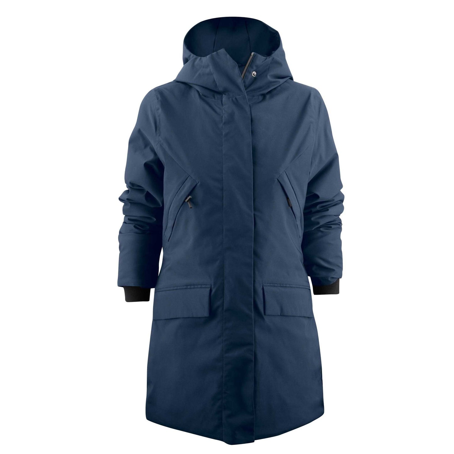Navy - Front - James Harvest Womens-Ladies Brinkley Parka