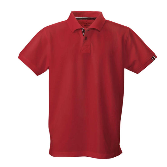 Red - Front - James Harvest Mens Avon Polo Shirt