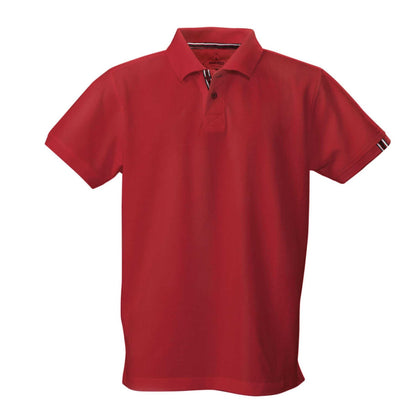 Red - Front - James Harvest Mens Avon Polo Shirt