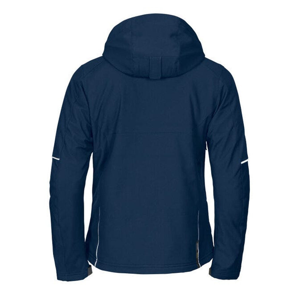 Navy - Back - Projob Womens-Ladies 3413 Functional Padded Jacket