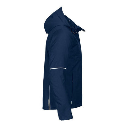 Navy - Side - Projob Womens-Ladies 3413 Functional Padded Jacket