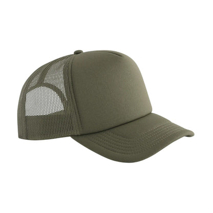 Olive Green - Front - Beechfield Classic Foam Trucker Cap