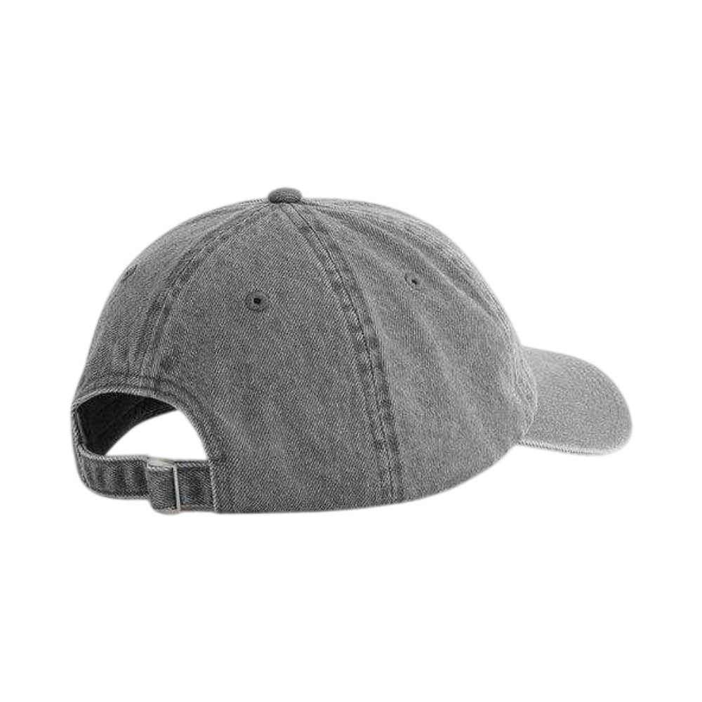 Grey Acid Wash - Back - Beechfield Denim Baseball Cap