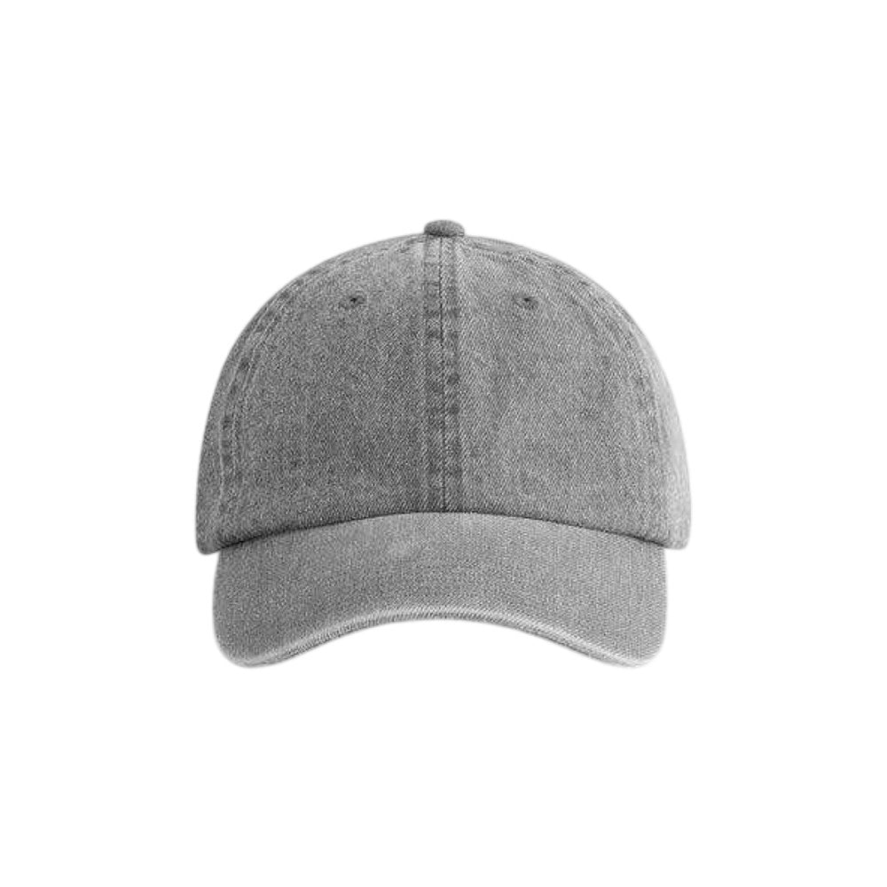Grey Acid Wash - Side - Beechfield Denim Baseball Cap
