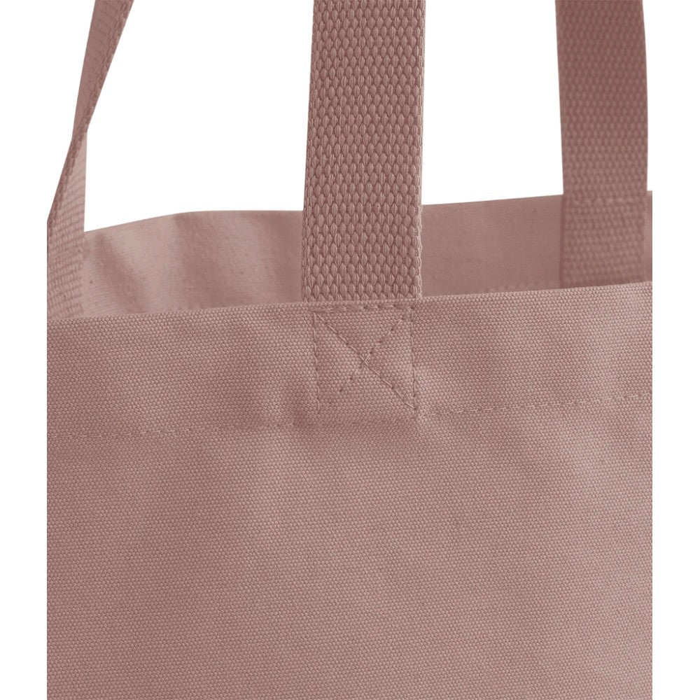 Rose Pink - Side - Westford Mill Heavy Canvas Tote Bag