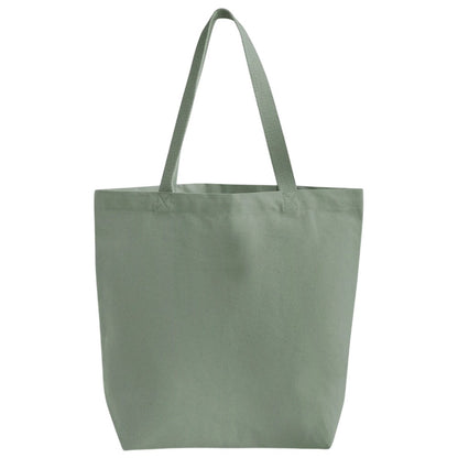 Dusty Green - Front - Westford Mill Heavy Canvas Tote Bag