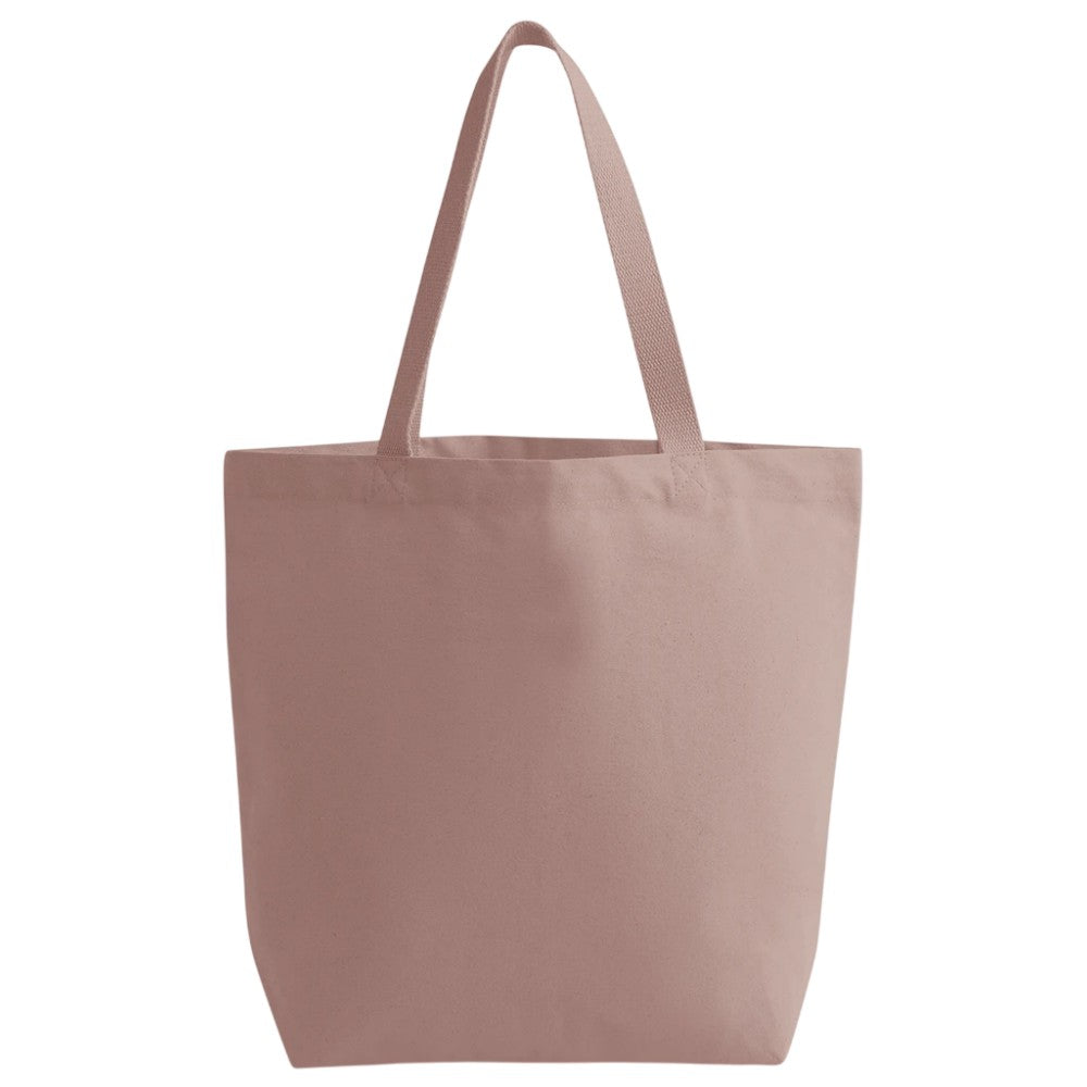Rose Pink - Front - Westford Mill Heavy Canvas Tote Bag