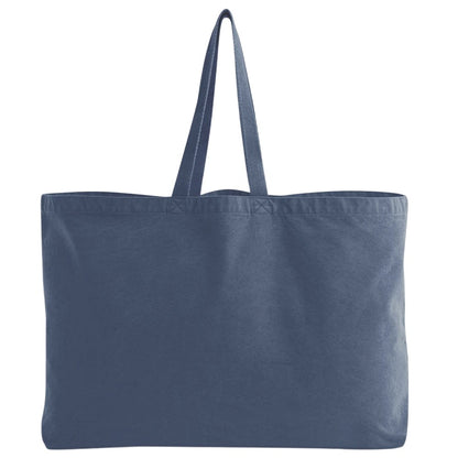 Vintage Denim - Front - Westford Mill Garment Dyed Oversized Tote Bag