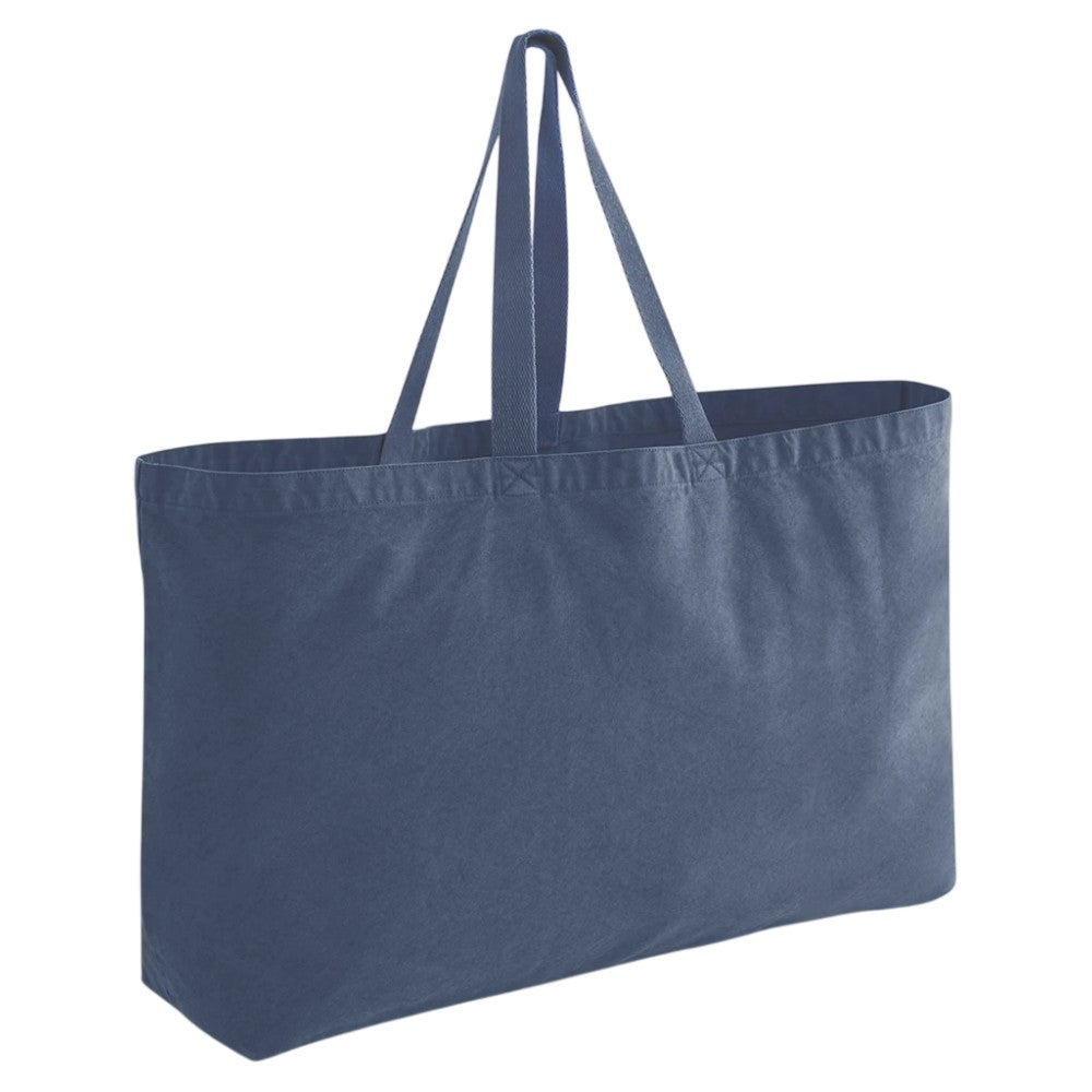 Vintage Denim - Back - Westford Mill Garment Dyed Oversized Tote Bag