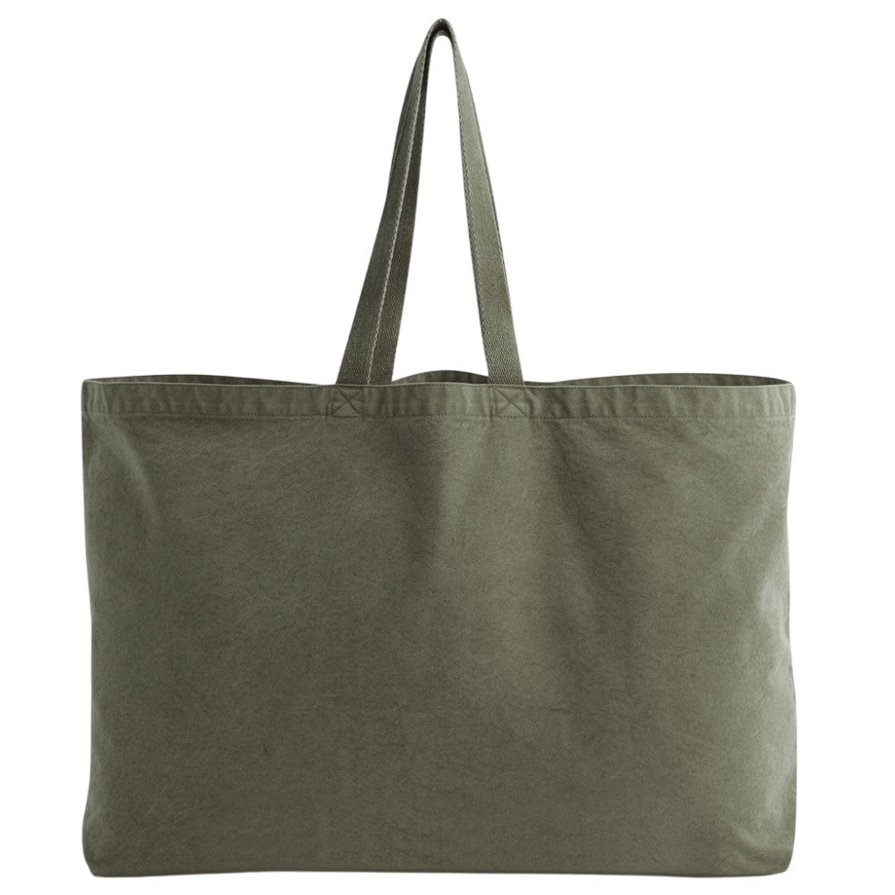 Vintage Moss - Front - Westford Mill Garment Dyed Oversized Tote Bag