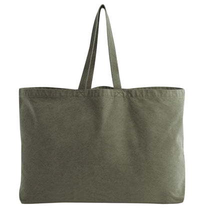 Vintage Moss - Front - Westford Mill Garment Dyed Oversized Tote Bag