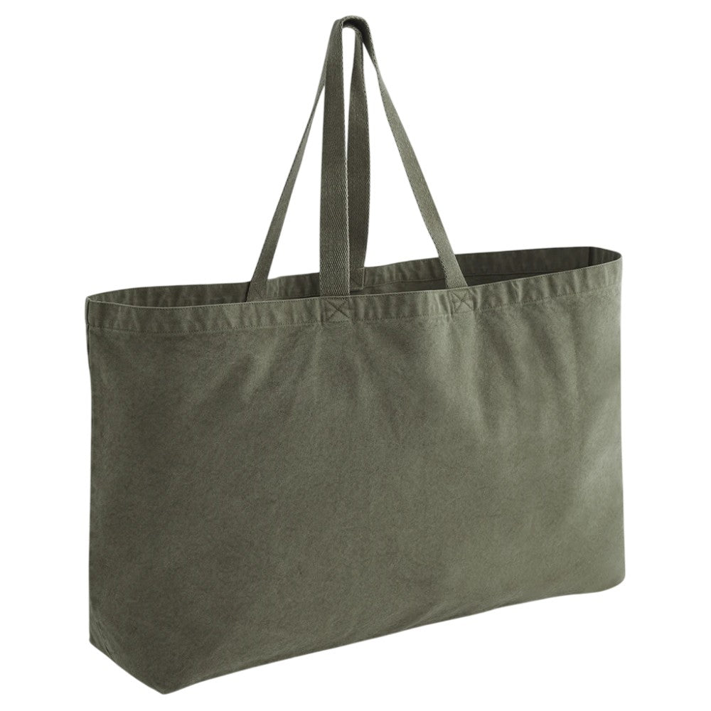Vintage Moss - Back - Westford Mill Garment Dyed Oversized Tote Bag