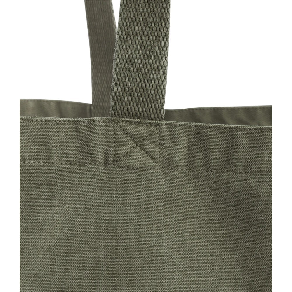 Vintage Moss - Side - Westford Mill Garment Dyed Oversized Tote Bag