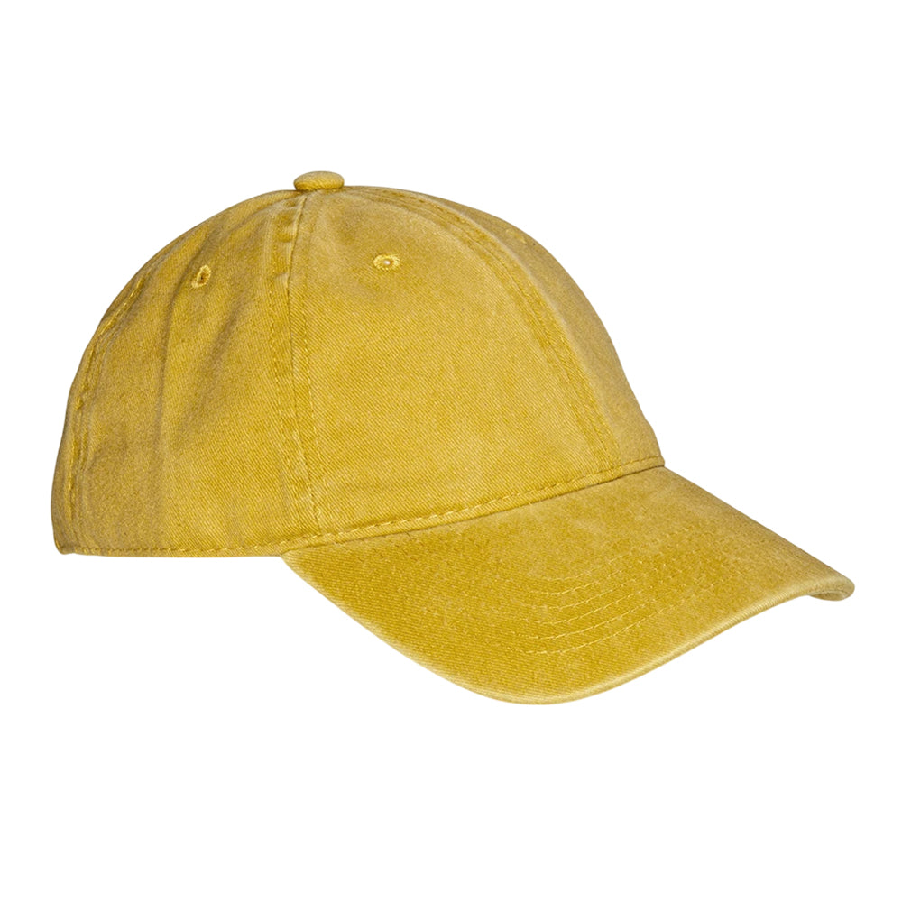 Vintage Mustard - Front - Result Headwear Core Cotton Baseball Cap