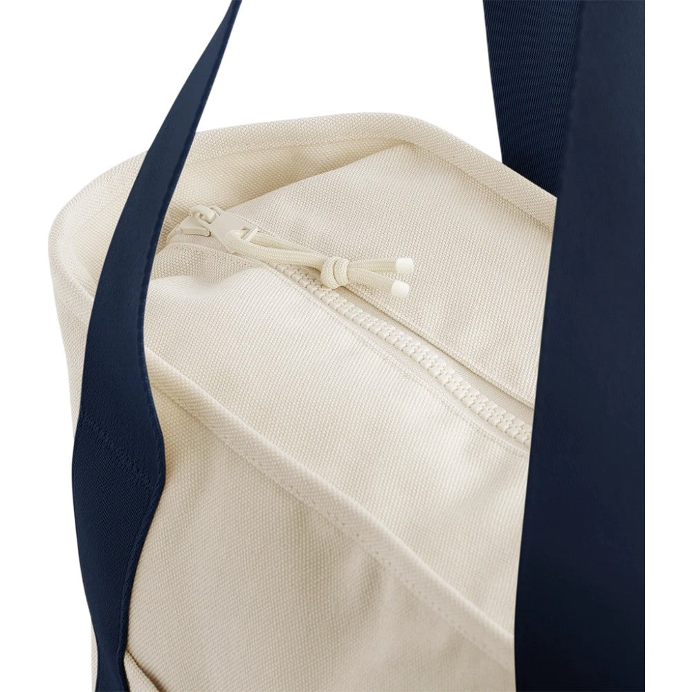 Natural-Navy - Lifestyle - Bagbase Edit Canvas Tote Bag