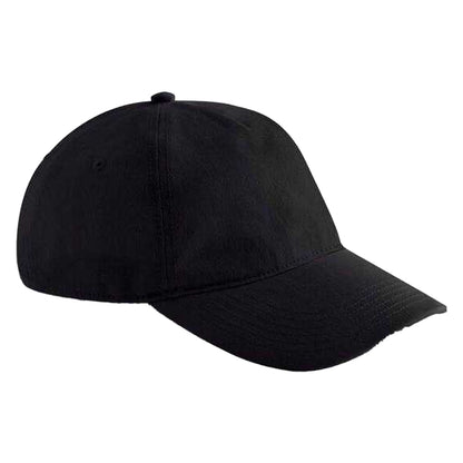 Black - Front - Beechfield Baseball Cap