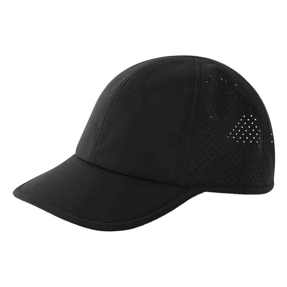 Black - Side - Beechfield Technical Training Baseball Cap