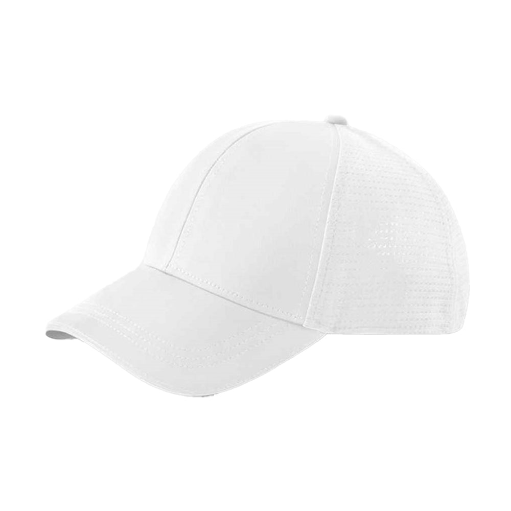 White - Side - Beechfield Club Baseball Cap
